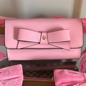 Pink Bow Accent Women's Bag